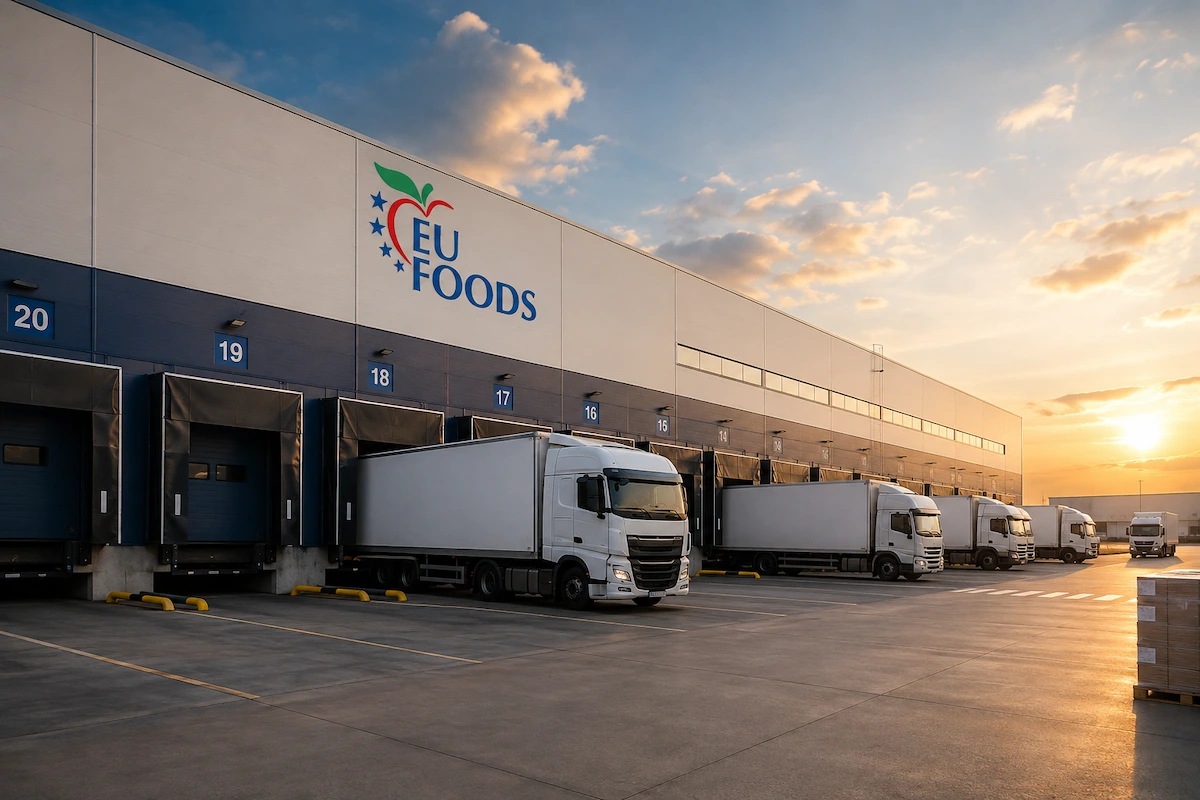 Wholesale FMCG pallets prepared for distribution