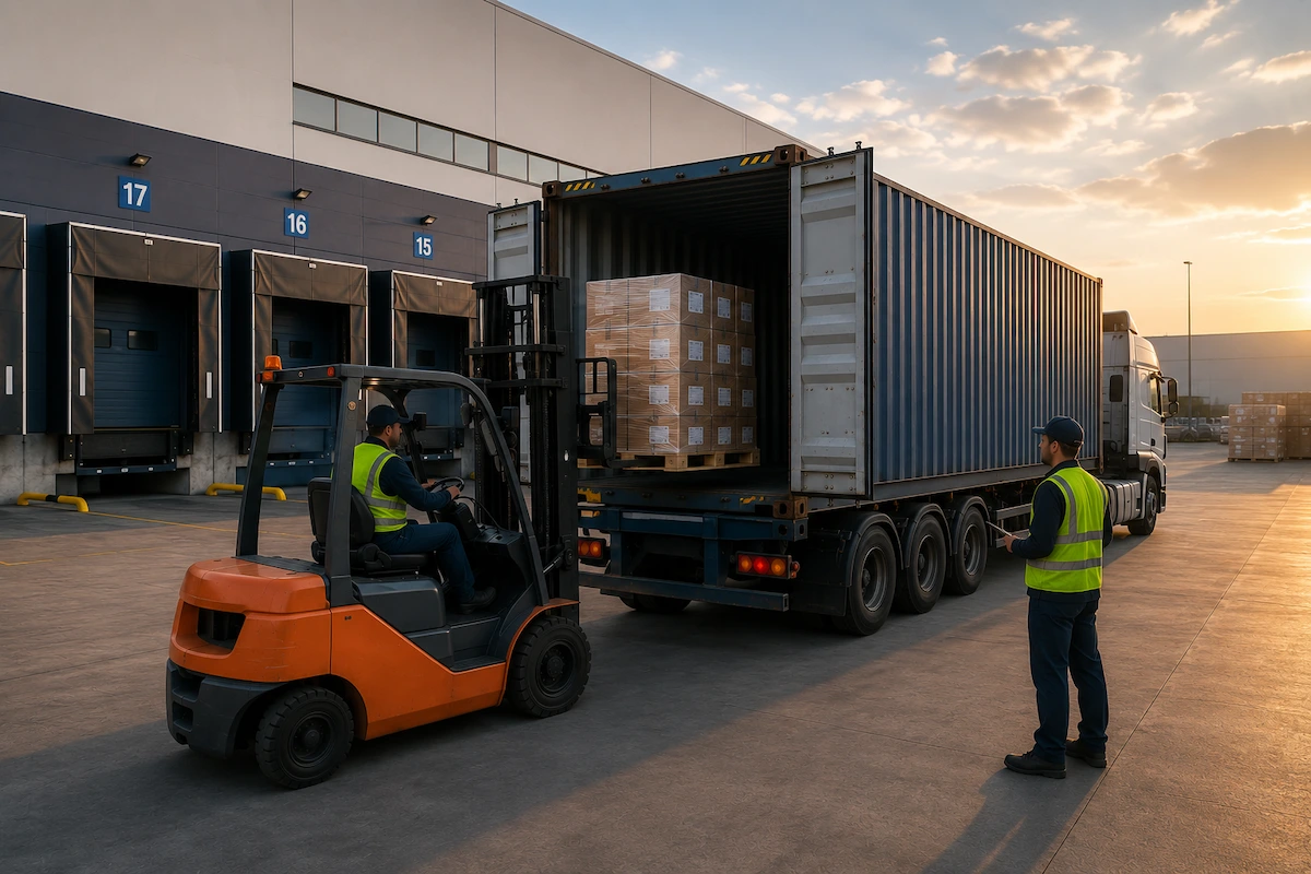 Export-ready FMCG shipment prepared for international distribution