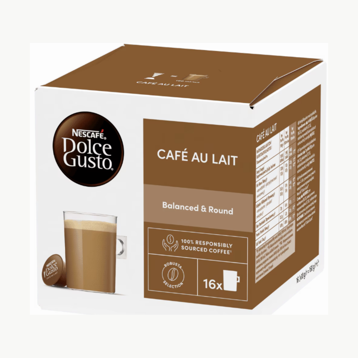 DG Coffee Au Lait 160 g Boxes in a carton- 3