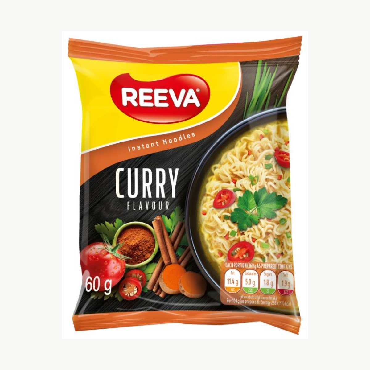 Reeva instant noodles exporter - Reeva Curry 60gr