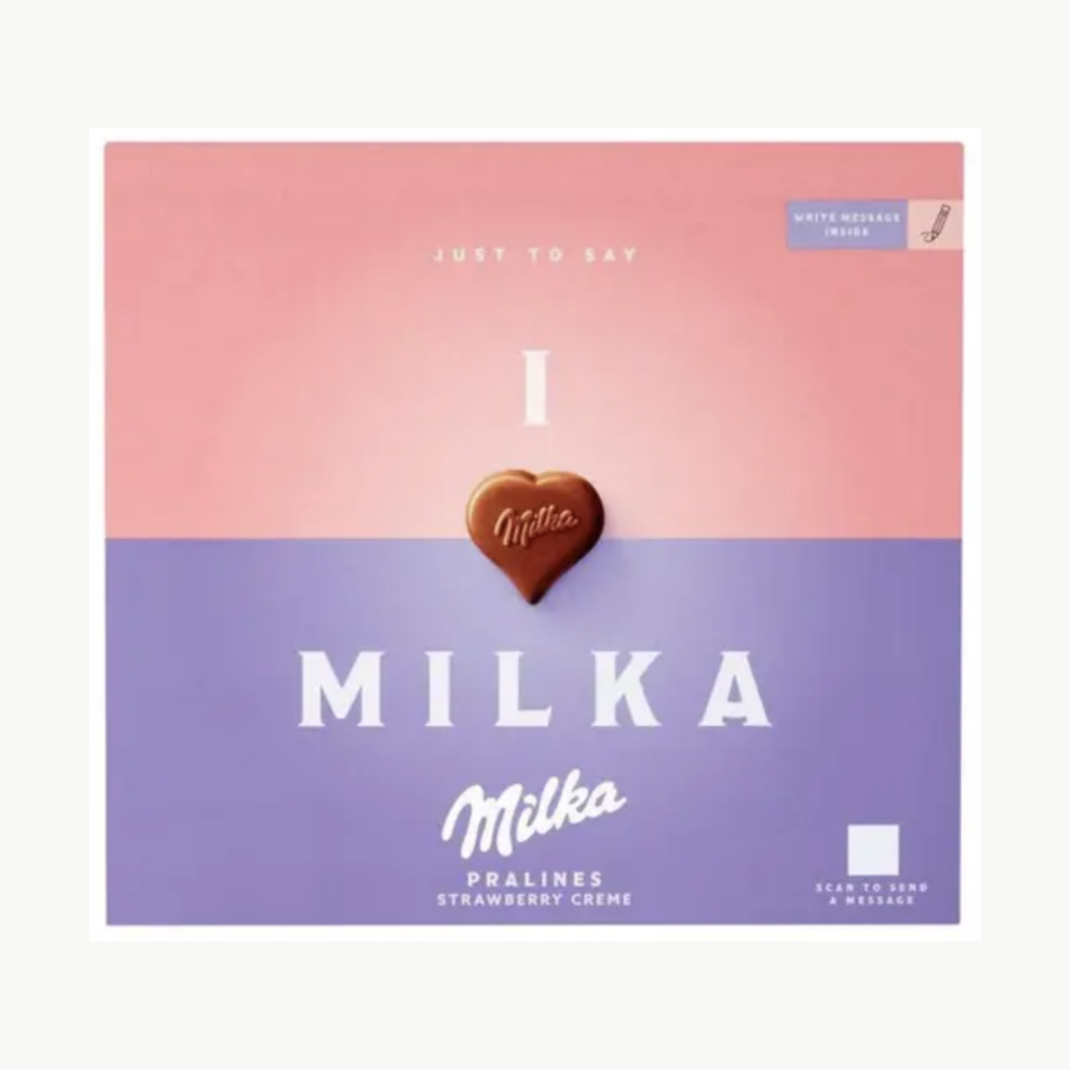 Milka chocolates Strawberry cream 110gr