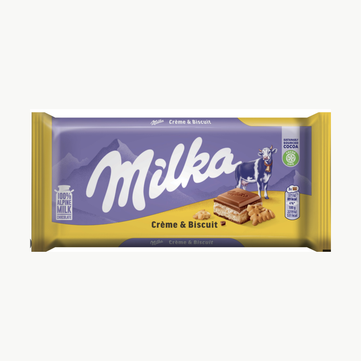 Milka Chocolate Creme&Biscuit 100gr