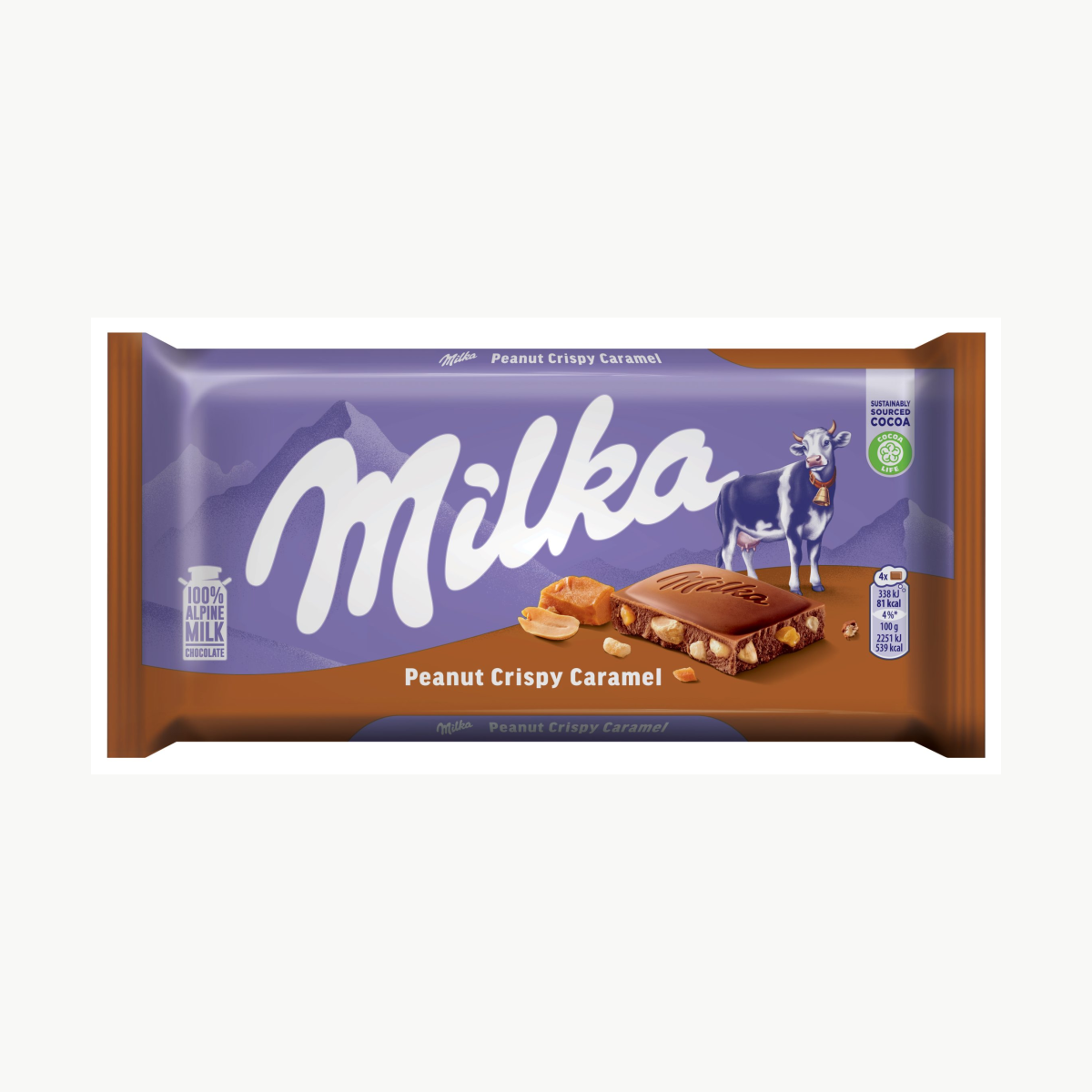Milka Chocolate Peanut Caramel 90gr