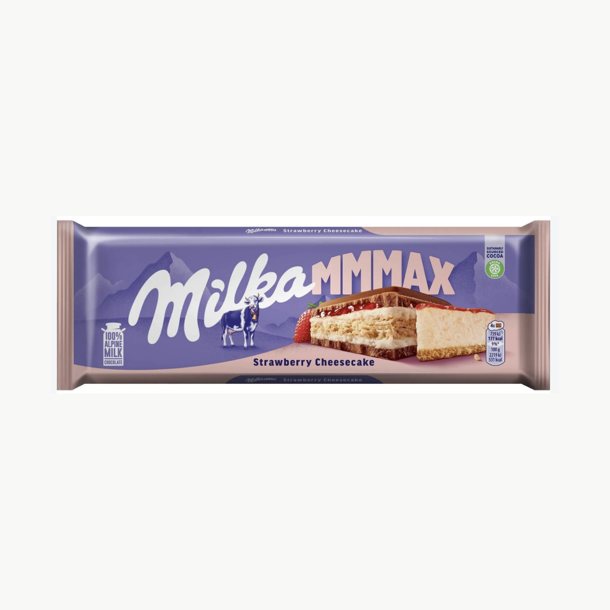 Milka Chocolate Strawberry Cheescake 300gr