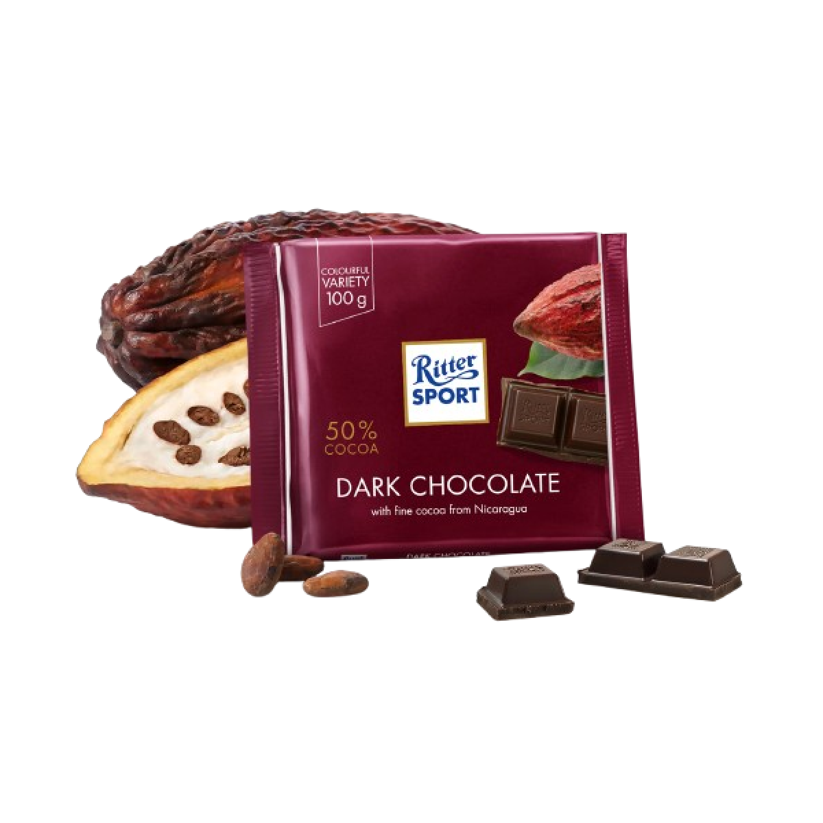Ritter Sport Ritter Sport wholesale supplier- 50% Dark Chocolate