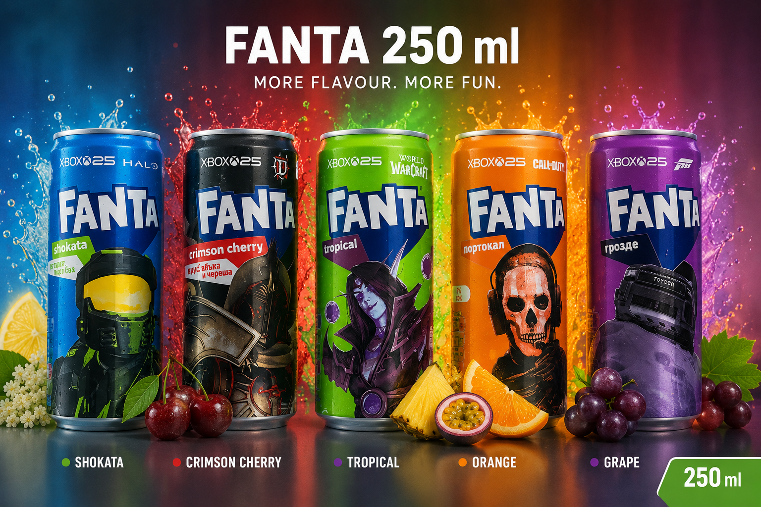 fanta 250ml range